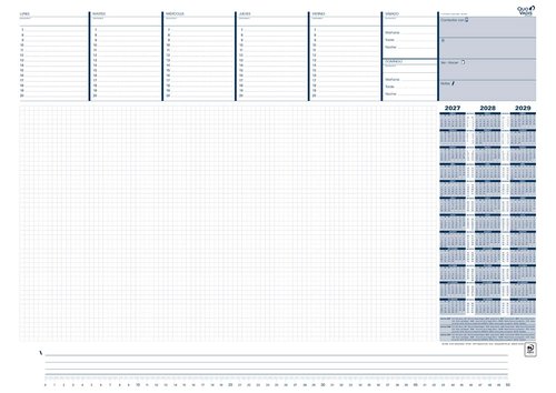 Quo Vadis Escribania Planning de Sobremesa Semanal 595x420 mm Quo Vadis Escribania Planning de Sobremesa Semanal 595x420 mm