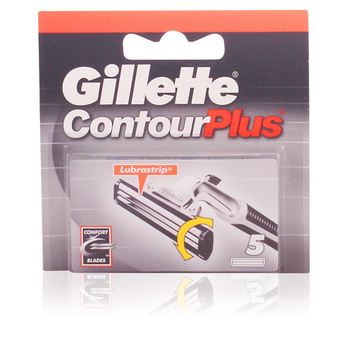 Gillette Contour Plus Cargador 5 Recambios - Maquinilla de Afeitar con Cabezal Polivalente Gillette Contour Plus Cargador 5 Recambios - Maquinilla de Afeitar con Cabezal Polivalente