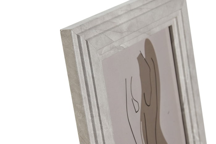 DKD Home Decor Marco de Fotos Gris Símil Mármol 13x18