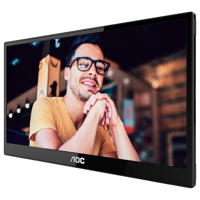 AOC Monitor 16T3EA 15.6" WLED IPS Full HD 1920x1080 USB-C 4 ms VESA Negro
