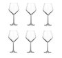 DKD Home Decor Set de 6 Copas de Cristal para Vino Tinto de 680 ml