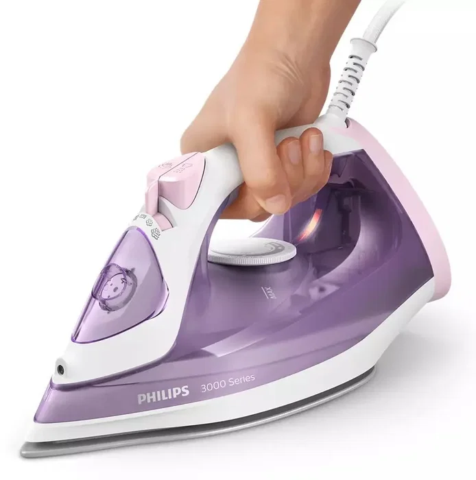 Philips Plancha de Vapor Serie 3000 DST3010/30 Blanco y Púrpura