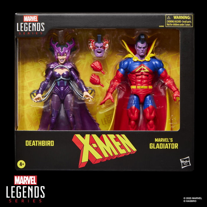 Hasbro Marvel Legends Series Pack 2 Figuras X-Men Deathbird vs Marvel's Gladiator 15 cm