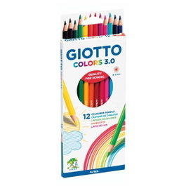 Giotto Colors 3.0 Estuche de 12 Lápices de Colores Surtidos