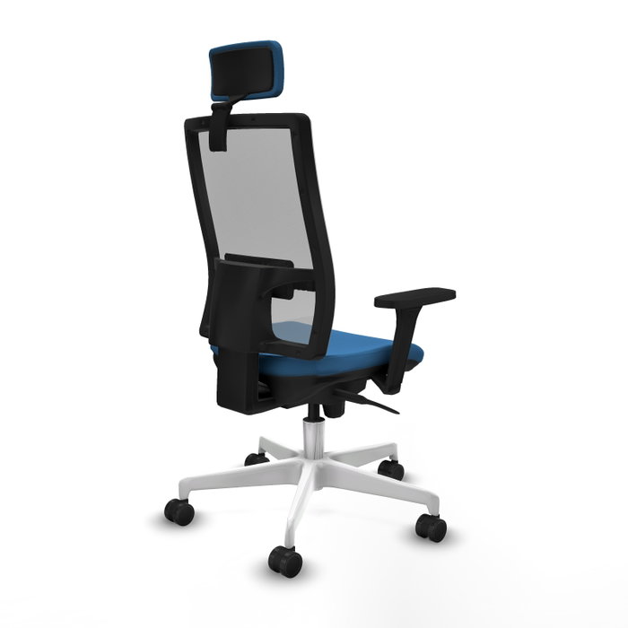 PIQUERAS Y CRESPO Silla de oficina Horna con mecanismo Sincro, Azul claro y Gris PIQUERAS Y CRESPO Silla de oficina Horna con mecanismo Sincro, Azul claro y Gris