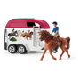 Schleich Horse Club 42535 Gran Viaje Ecuestre con Coche y Remolque