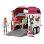Schleich Horse Club 42535 Gran Viaje Ecuestre con Coche y Remolque