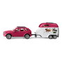 Schleich Horse Club 42535 Gran Viaje Ecuestre con Coche y Remolque
