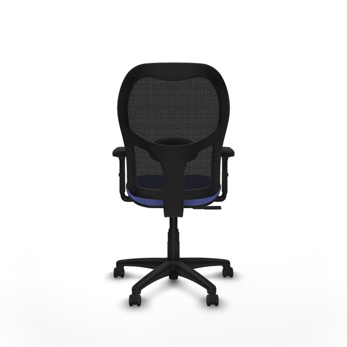 PIQUERAS Y CRESPO Silla de oficina Alocén sincro malla negra bali azul claro PIQUERAS Y CRESPO Silla de oficina Alocén sincro malla negra bali azul claro