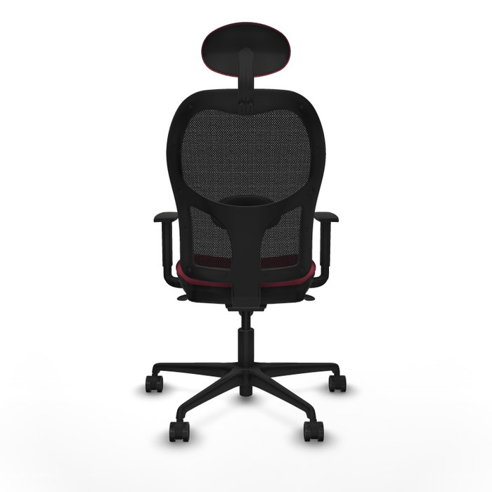 PIQUERAS Y CRESPO Silla de oficina Jorquera con mecanismo Sincro, Granate y Negro PIQUERAS Y CRESPO Silla de oficina Jorquera con mecanismo Sincro, Granate y Negro