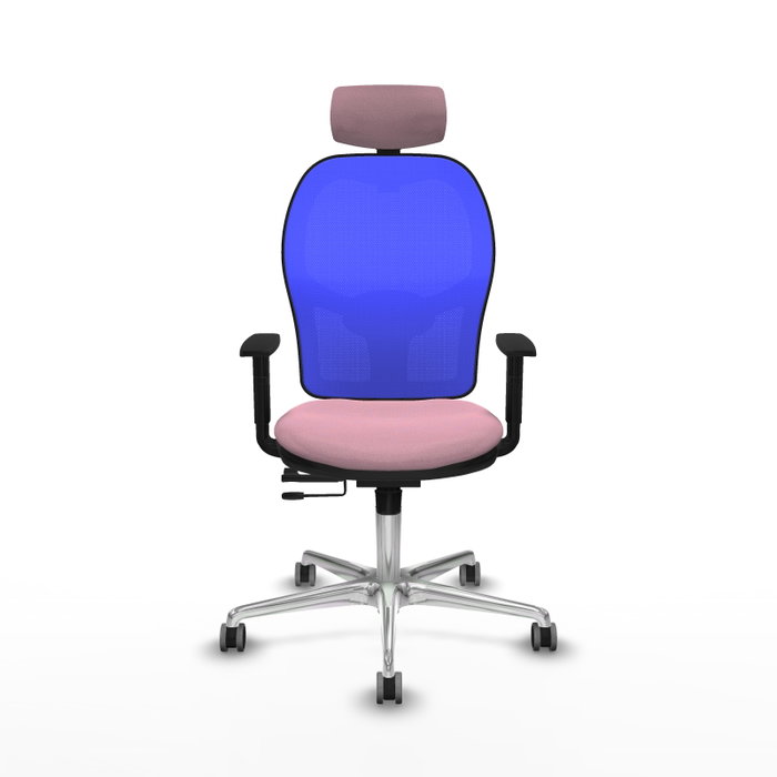 PIQUERAS Y CRESPO Silla de oficina Jorquera con mecanismo Sincro/Traslack, Rosa y Azul PIQUERAS Y CRESPO Silla de oficina Jorquera con mecanismo Sincro/Traslack, Rosa y Azul