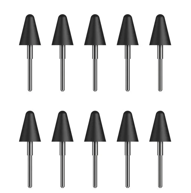 Kobo N605-AC-BK-P-PN Pack de 10 Puntas de Repuesto Negras para Stylus 2, Estilográfica, Accesorio