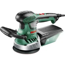 Bosch PEX 400 AE Lijadora Excéntrica/Orbital Profesional, 370W, 4000-26000 OPM, Ø 125mm, Velcro, Incluye Papel de Lija y Maletín - Color Verde