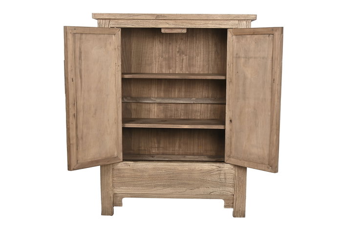 DKD Home Decor Armario Natural Olmo Macizo 102 x 40 x 132 cm