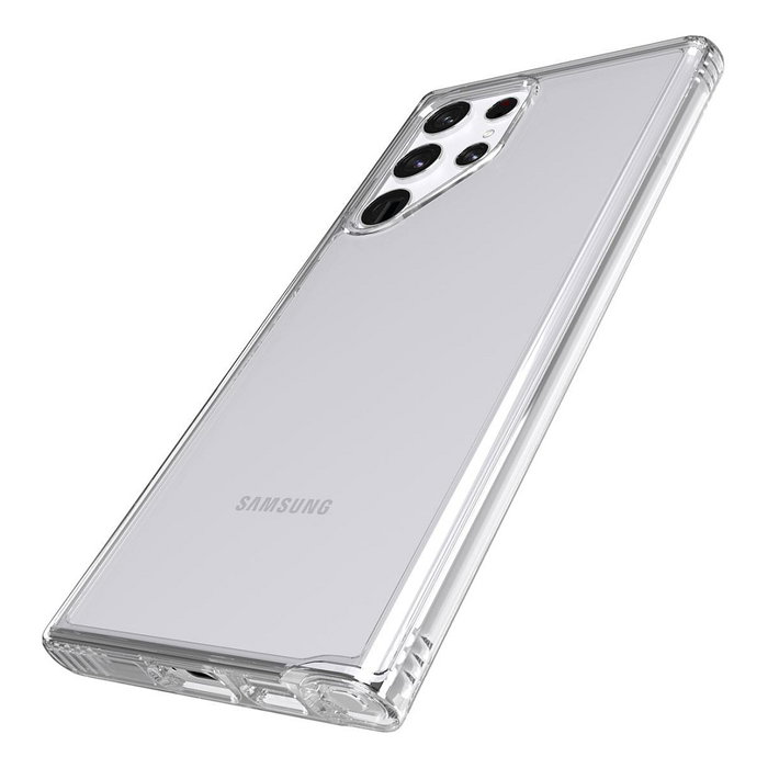 Tech21 EvoClear Case para Samsung Galaxy S22 Ultra, Transparente