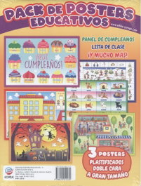 Ediba Europa EON Packs de Posters Educativos Panel de Cumpleaños