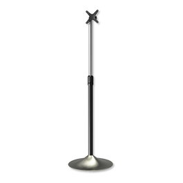 Techly Soporte de Pie para Monitor (ICA-TR10) - Soporte de Suelo para Pantallas LCD/LED de 33 a 68.6 cm (13 a 27 Pulgadas), VESA 75x75 a 100x100 mm, Carga Máx. 22 kg, Plata