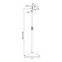 Techly Soporte de Pie para Monitor (ICA-TR10) - Soporte de Suelo para Pantallas LCD/LED de 33 a 68.6 cm (13 a 27 Pulgadas), VESA 75x75 a 100x100 mm, Carga Máx. 22 kg, Plata