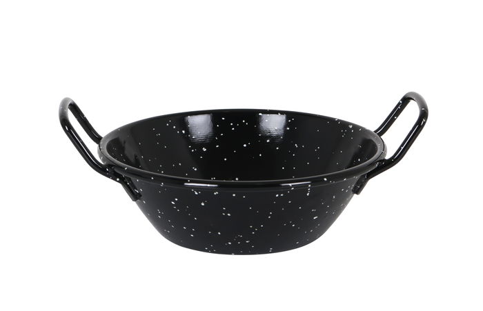 La Estrella Paellera Honda Bordonada 18 cm 0.9 L Jaspeada (8 Unidades)