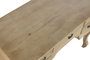 DKD Home Decor Escritorio Toscana Natural Blanco 133 x 68 x 75 cm con 5 Cajones