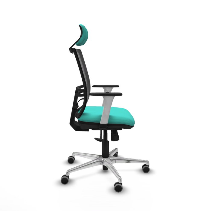PIQUERAS Y CRESPO Silla de oficina Yunquera con mecanismo Sincro, Turquesa y Negro PIQUERAS Y CRESPO Silla de oficina Yunquera con mecanismo Sincro, Turquesa y Negro