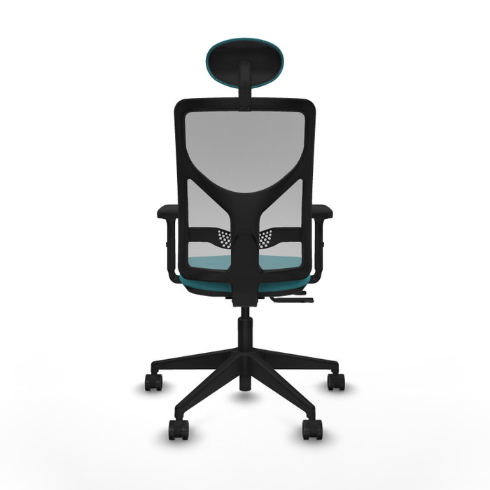 PIQUERAS Y CRESPO Silla de oficina Motilla con mecanismo Sincro/Traslack, Turquesa y Gris PIQUERAS Y CRESPO Silla de oficina Motilla con mecanismo Sincro/Traslack, Turquesa y Gris