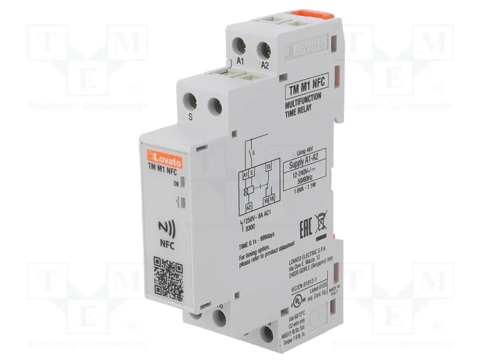 LOVATO ELECTRIC Relé de tiempo TM 1-10 días SPDT LOVATO ELECTRIC Relé de tiempo TM 1-10 días SPDT