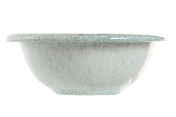 DKD Home Decor Bol de Gres Esmaltado Azul Celeste Jewel Green 25