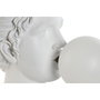 DKD Home Decor Lámpara de Sobremesa Moderna en Resina Blanco