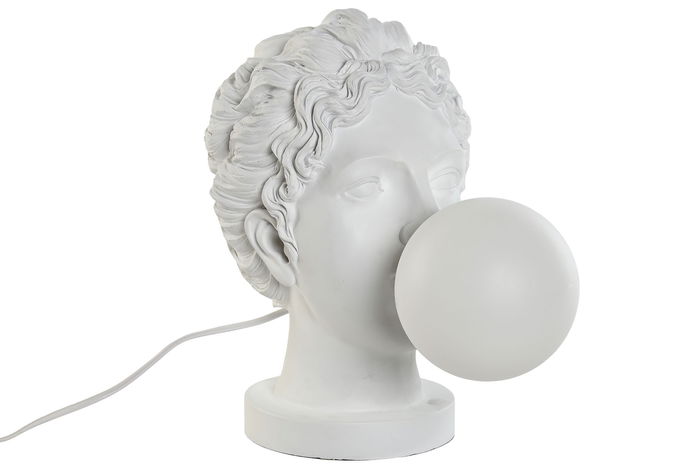 DKD Home Decor Lámpara Sobremesa Moderno Blanco 21 x 33 x 29 cm