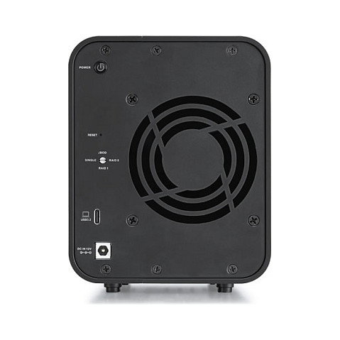 TerraMaster D5 Hybrid - Enclosure de almacenamiento NAS/DAS de 5 bahías Diskless (2.5/3.5/M.2), USB-C 3.2 Gen 2, 10 Gb/s, RAID 0/1/JBOD, Hasta 68 TB, Soporte macOS/Windows/Linux