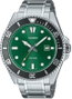 Casio MDV-107D-3A2VDF con esfera negra y correa gris