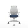 PIQUERAS Y CRESPO Silla de oficina Cilanco Azul marino y Blanco