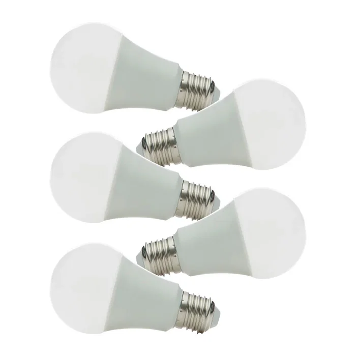 Pack 5 Bombillas LED E27 7W Blanco Frío 630Lm 6000K