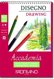 Fabriano Bloc de dibujo Accademia con espiral liso blanco A4 200g