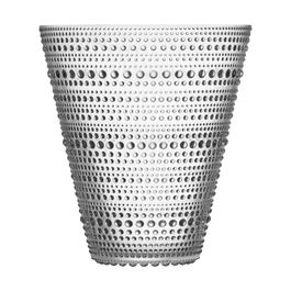 Iittala Kastehelmi Jarrón Transparente Diámetro 14 cm Altura 15.4 cm (2 Unidades)