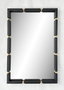 DKD Home Decor Espejo Negro Dorado 5 x 96.5 x 64.5 cm (Espejo 62x94 cm)