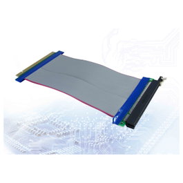 Inter-Tech SLPS069 PCIe x16 Extender AC Flexible Azul, Gris