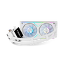 NOX Hummer M-240 LCD Kit RL Magnético ARGB Blanco Refrigeración Líquida AIO 240 mm con Pantalla LCD Personalizable de 3.4 pulgadas, PWM, Intel/AMD, Blanco