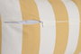 DKD Home Decor Cojín Algodón Reciclado Volantes Rayas Amarillo 50x30 cm