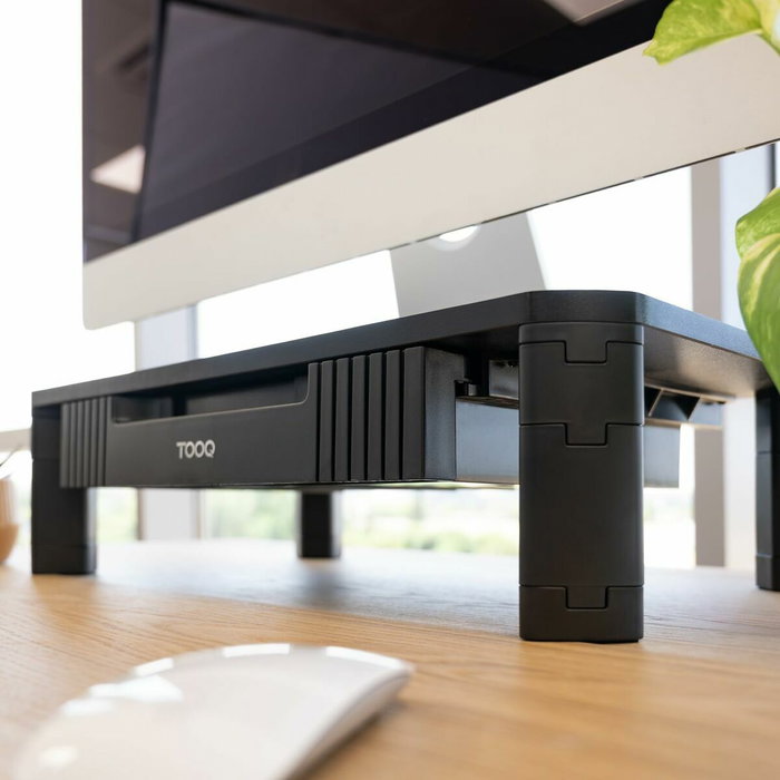 Tooq Soporte Elevador Multiusos TQMMPD02 con Cajón Negro Tooq Soporte Elevador Multiusos TQMMPD02 con Cajón Negro