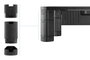 TooQ Soporte Multiusos TQMMPD02 para Monitor/Portátil Elevador Regulable Negro Hasta 20kg