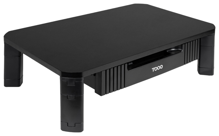 Tooq Soporte Elevador Multiusos TQMMPD02 con Cajón Negro Tooq Soporte Elevador Multiusos TQMMPD02 con Cajón Negro