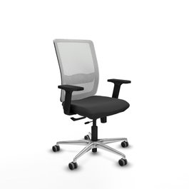 PIQUERAS Y CRESPO Silla de oficina Haches Gris oscuro y Blanco