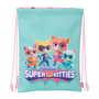 Bolsa Mochila con Cuerdas SuperKitties Rosa Turquesa 26 x 34 x 1 cm