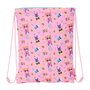 Bolsa Mochila con Cuerdas SuperKitties Rosa Turquesa 26 x 34 x 1 cm