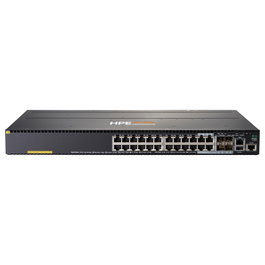 HPE Aruba 2930M Switch 24 Puertos Gigabit PoE+ Gestionado Capa L3, 20x RJ-45, 4x Combo SFP, 1 Ranura de Expansión, Rack 1U