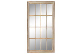 Espejo de pared Home ESPRIT Natural Ventana Decapé 68 x 4 x 128 cm