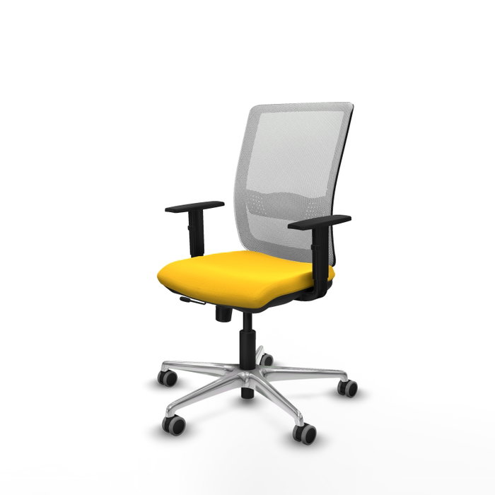 PIQUERAS Y CRESPO Silla de oficina Haches Amarillo y Blanco PIQUERAS Y CRESPO Silla de oficina Haches Amarillo y Blanco