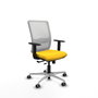 PIQUERAS Y CRESPO Silla de oficina Haches Amarillo y Blanco